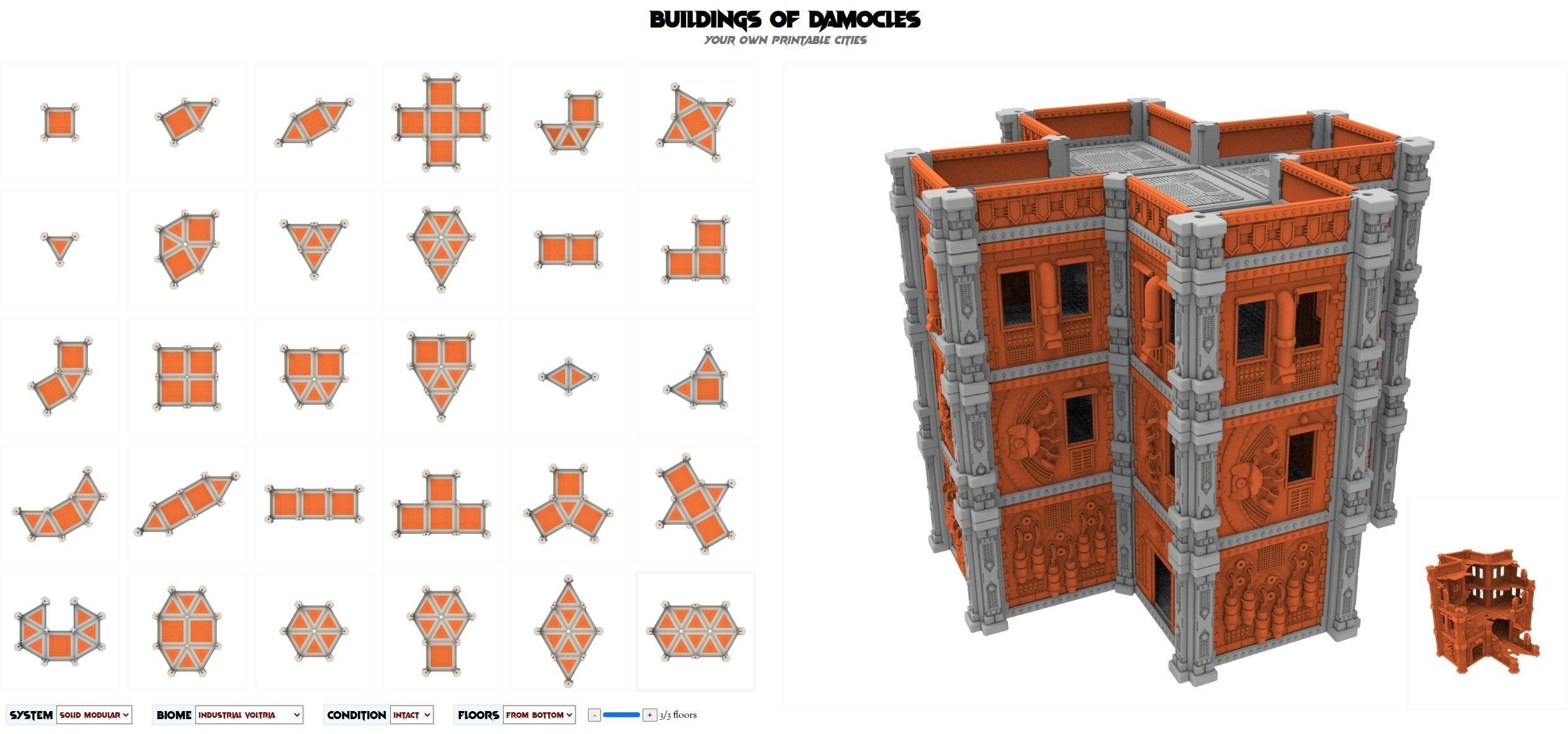 Damocles City Builder - Industrial Voltria - Modular Buildings 3D print model_5