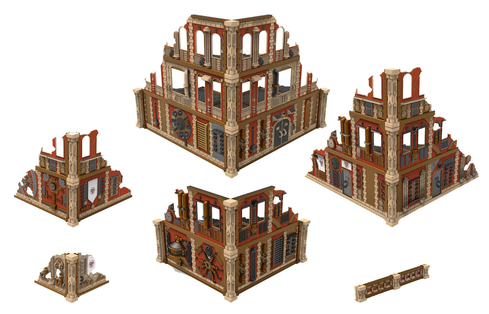 Damocles City Builder - Industrial Voltria - Modular Buildings 3D print model_9