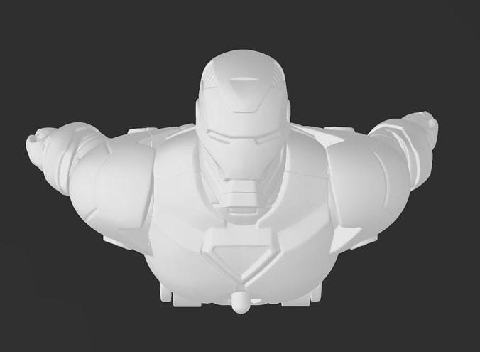 Classic Marvel Comics Iron-Man Flying 3D Print Model 3D print model