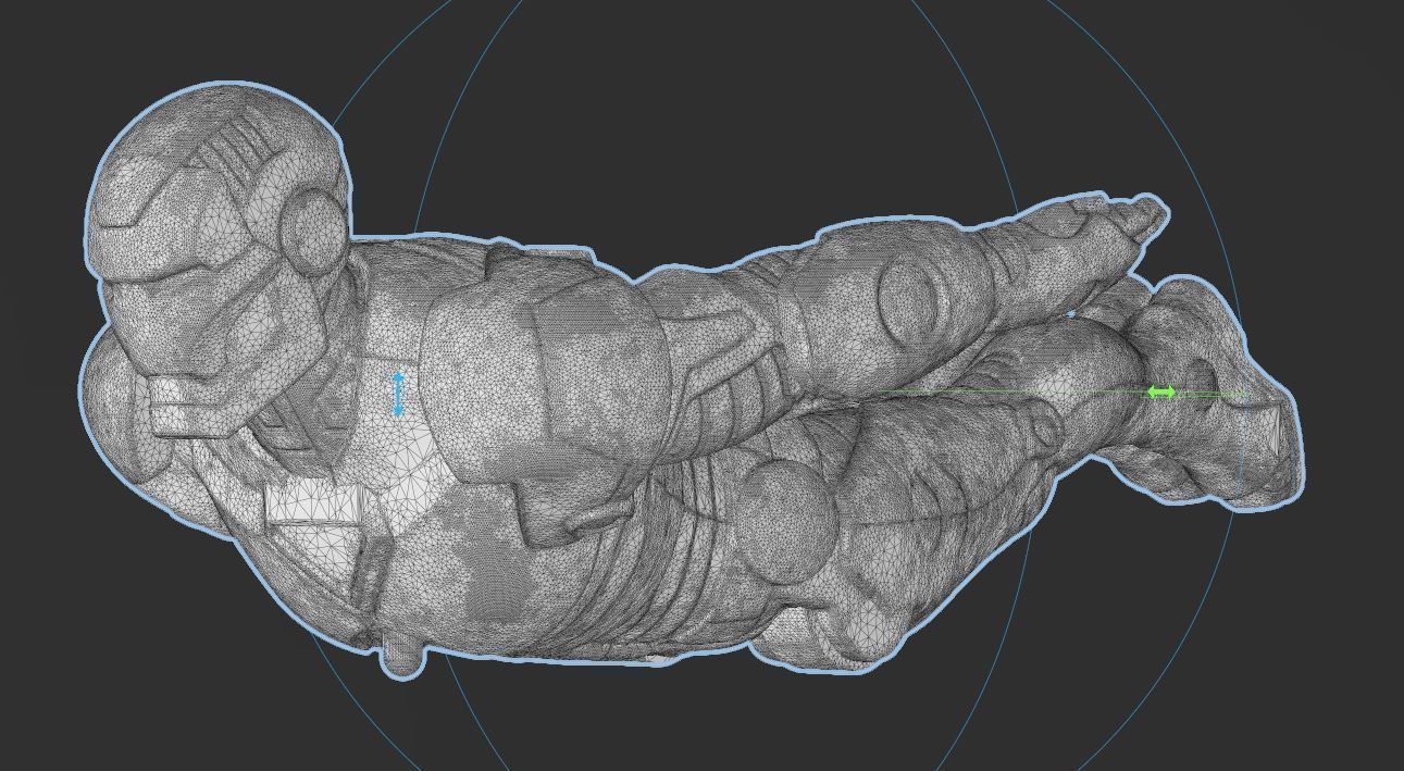 Classic Marvel Comics Iron-Man Flying 3D Print Model 3D print model_2