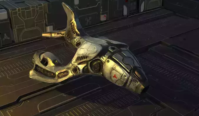 Heavy Sci-Fi Bomber 3D model