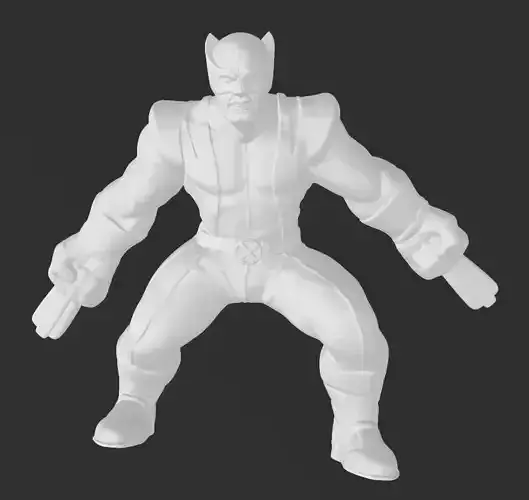 Classic Marvel Comics Xmen Wolverine - The Best 3D Print Model 3D print model
