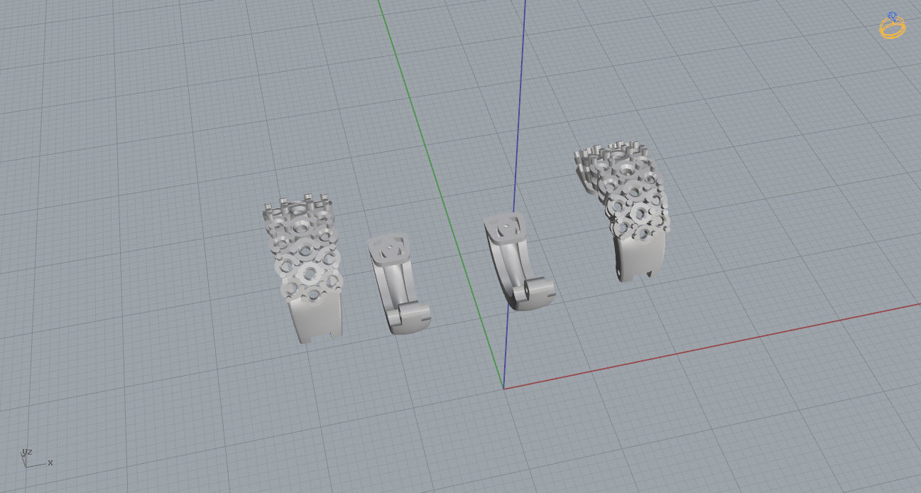 Ring and Earrings 118 3D print model_9