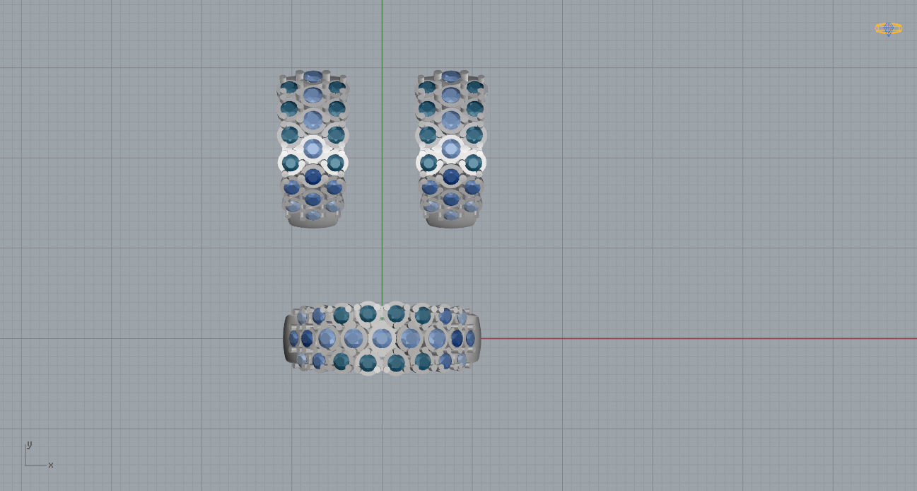 Ring and Earrings 118 3D print model_7