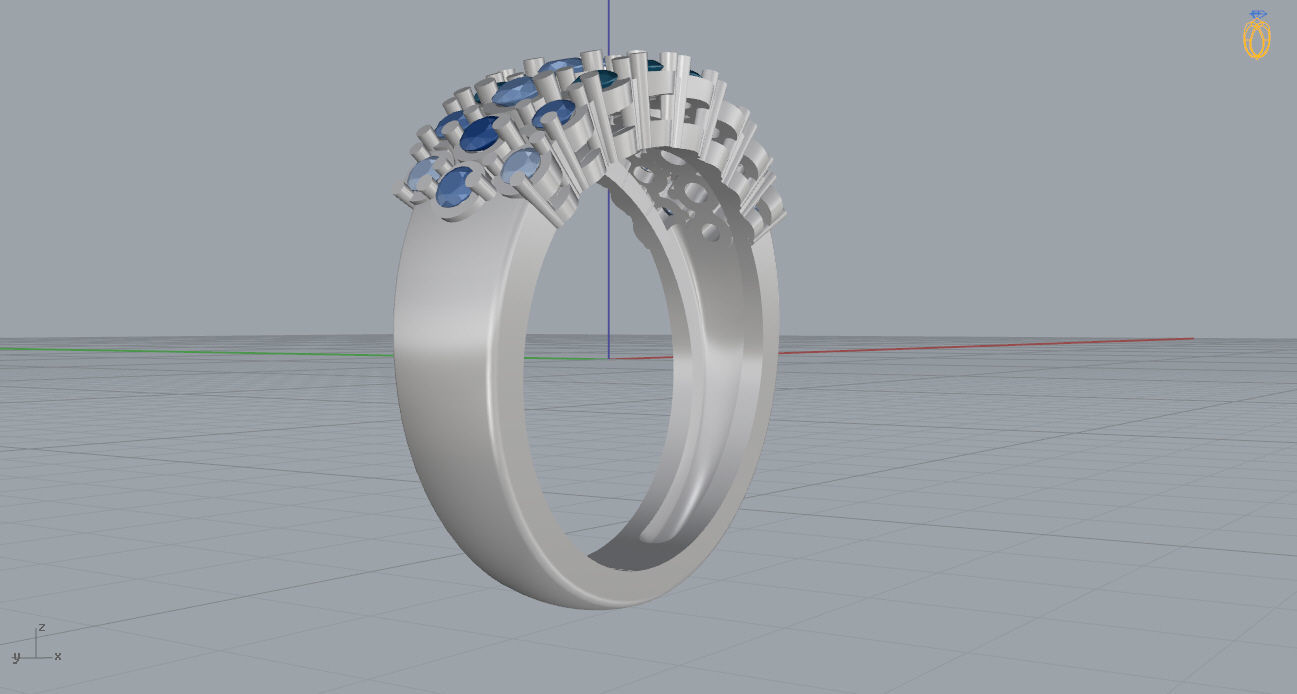 Ring and Earrings 118 3D print model_12