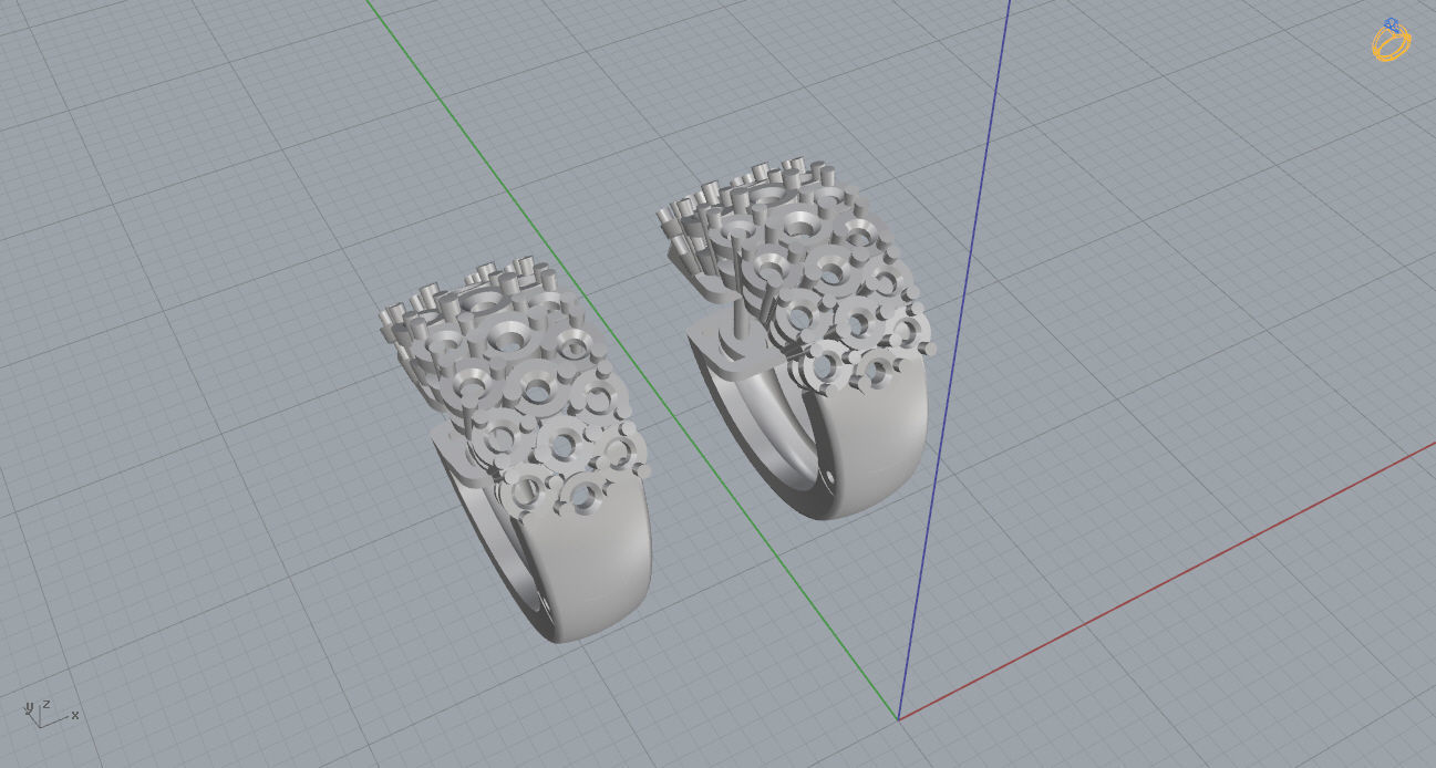 Ring and Earrings 118 3D print model_8