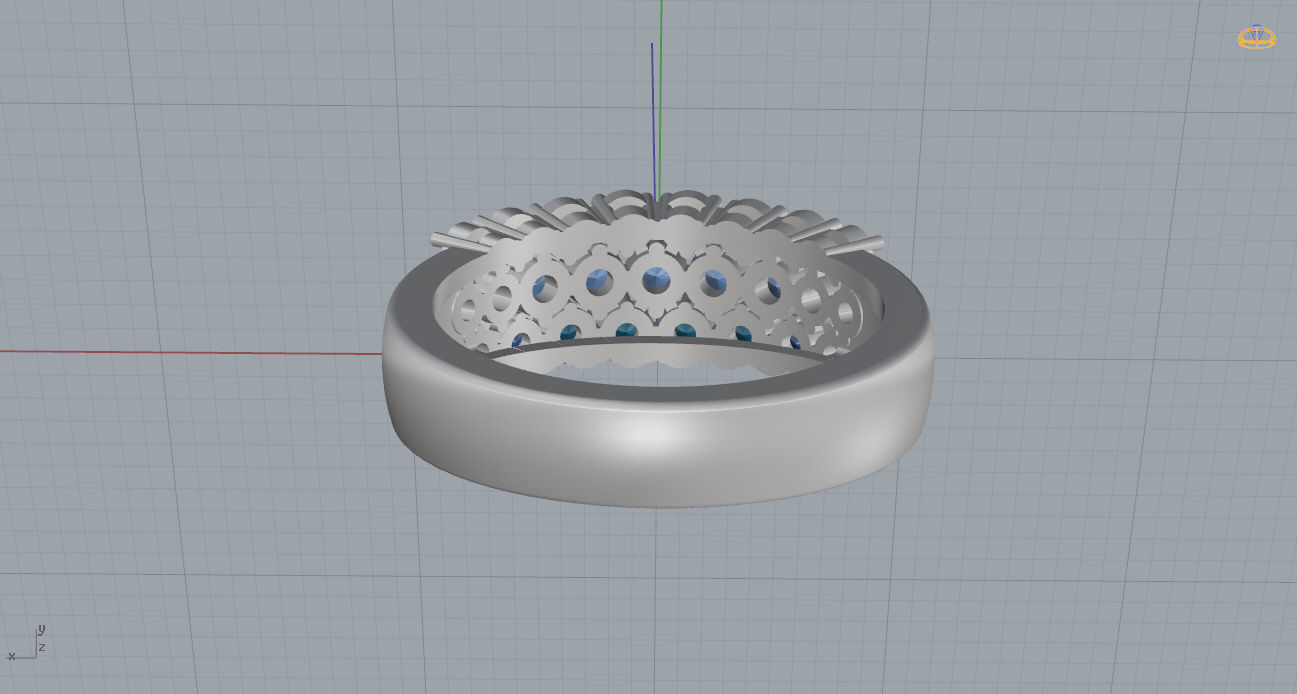 Ring and Earrings 118 3D print model_13