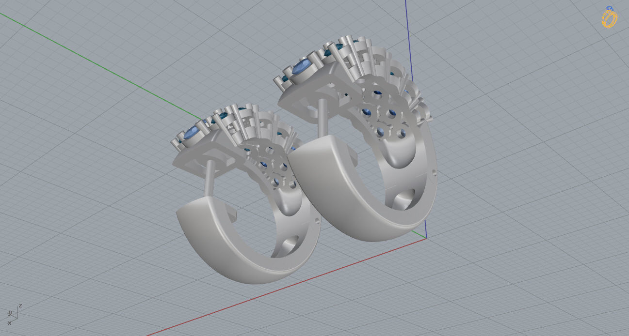 Ring and Earrings 118 3D print model_15