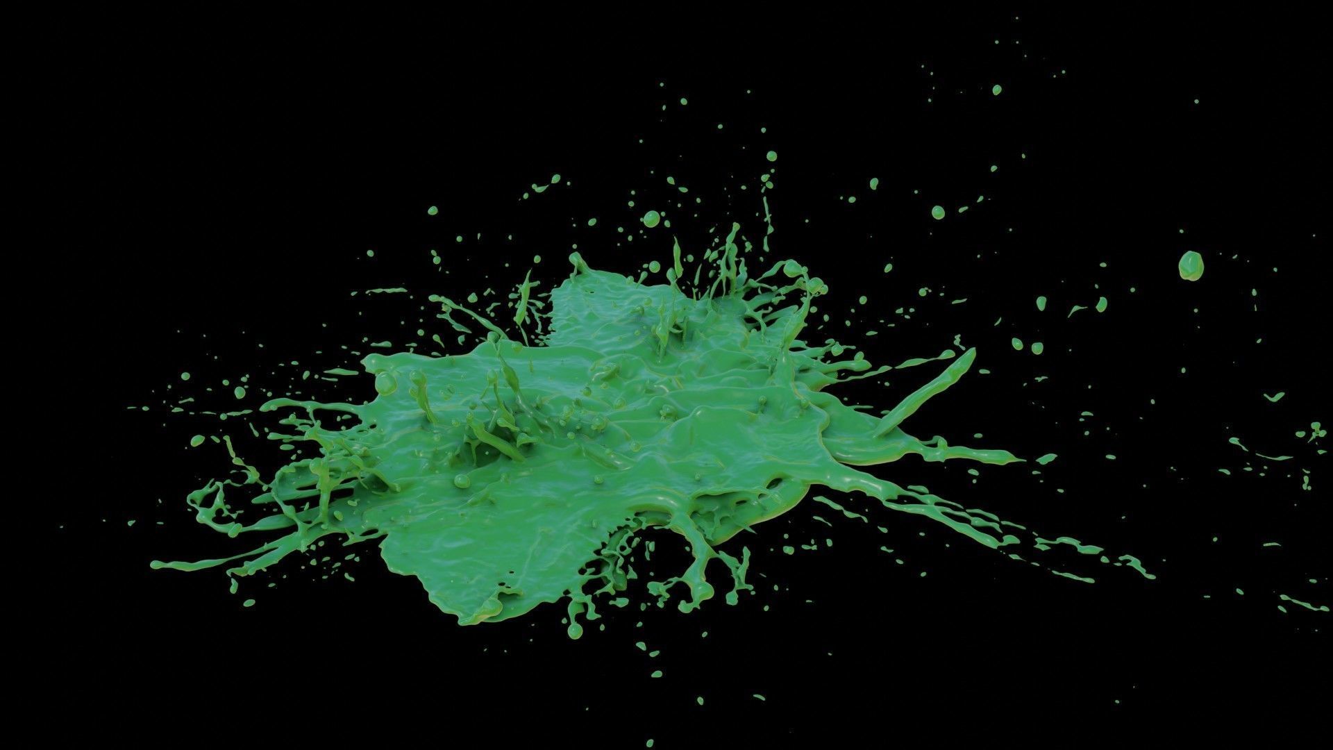 Paint Splash 3D model_1