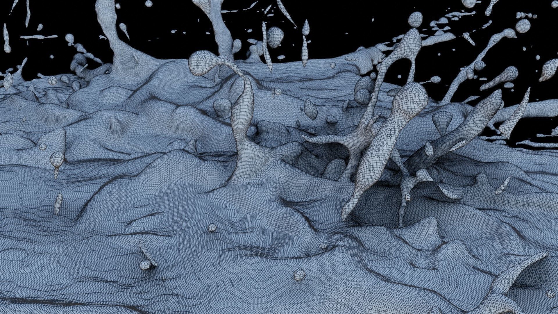 Paint Splash 3D model_5