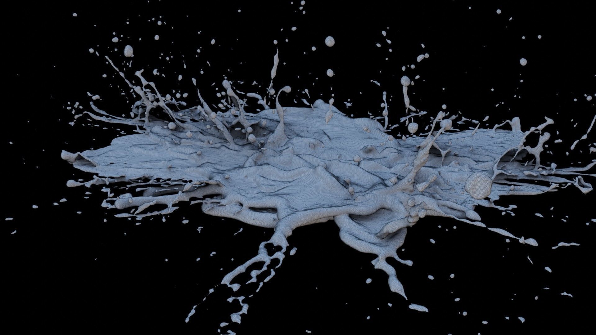 Paint Splash 3D model_6