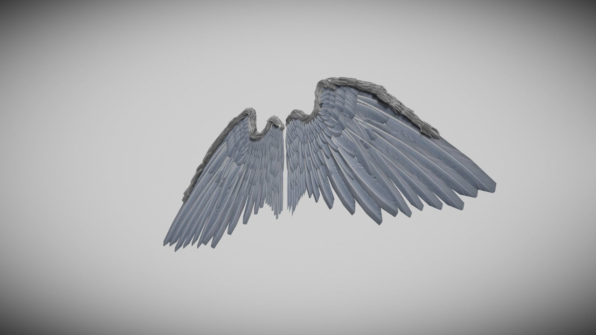 Wing Non-Rigged 3D model_7