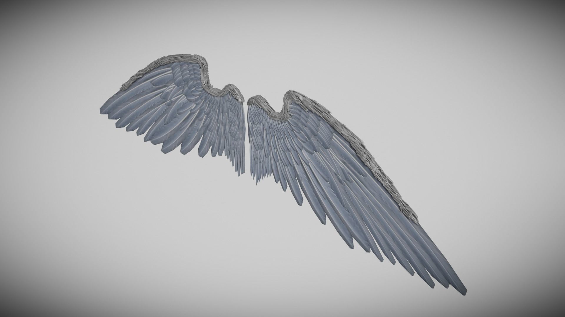 Wing Non-Rigged 3D model_9
