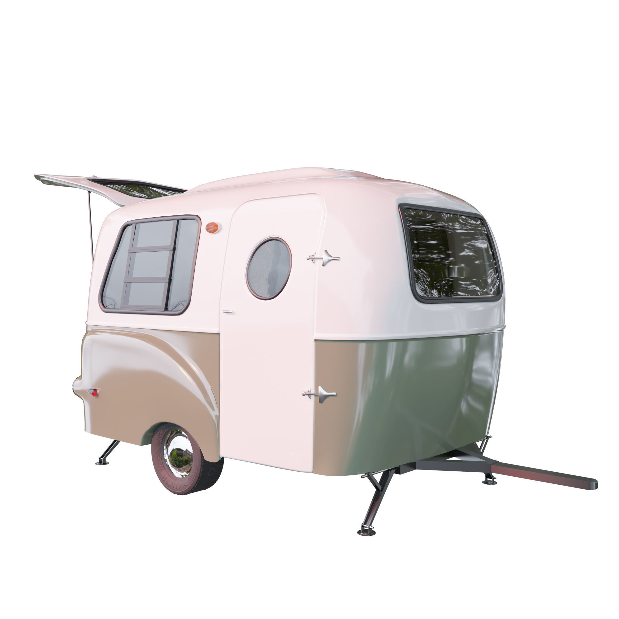 Travel trailer Happier Camper HC1 3D model_2