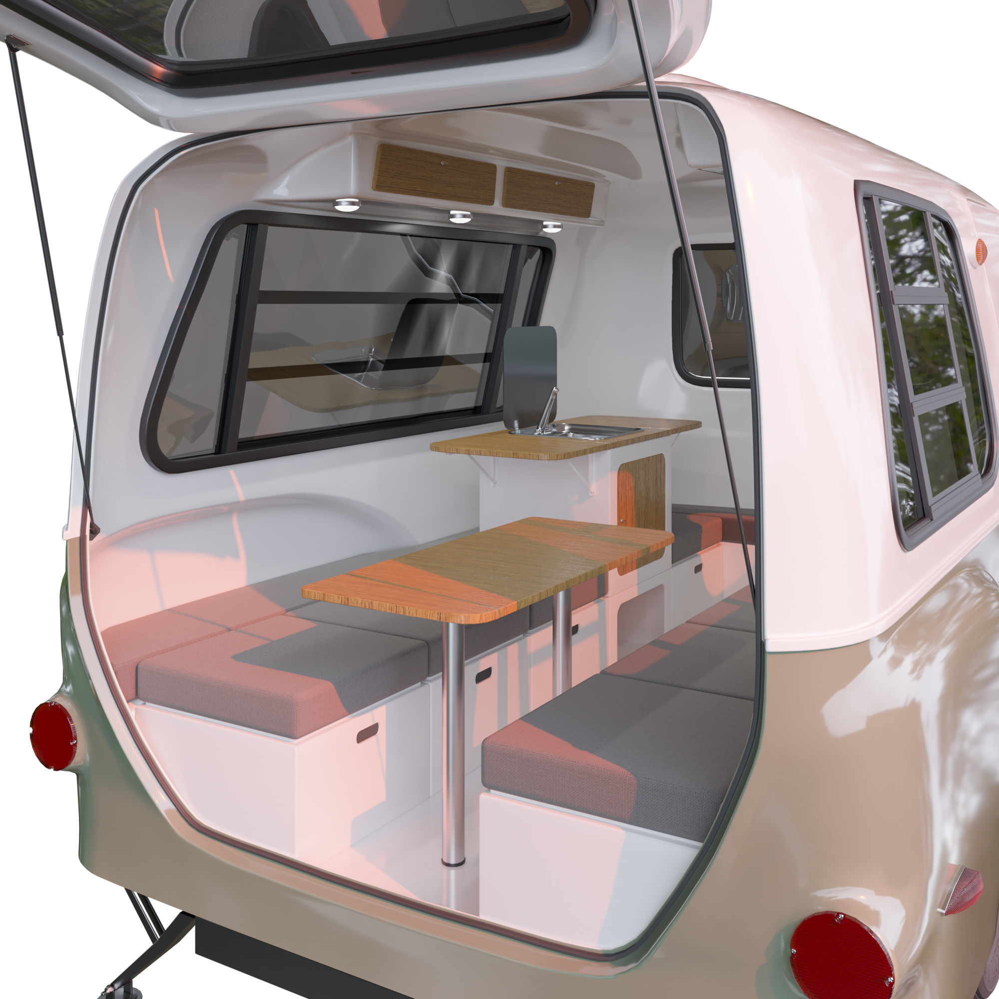 Travel trailer Happier Camper HC1 3D model_3