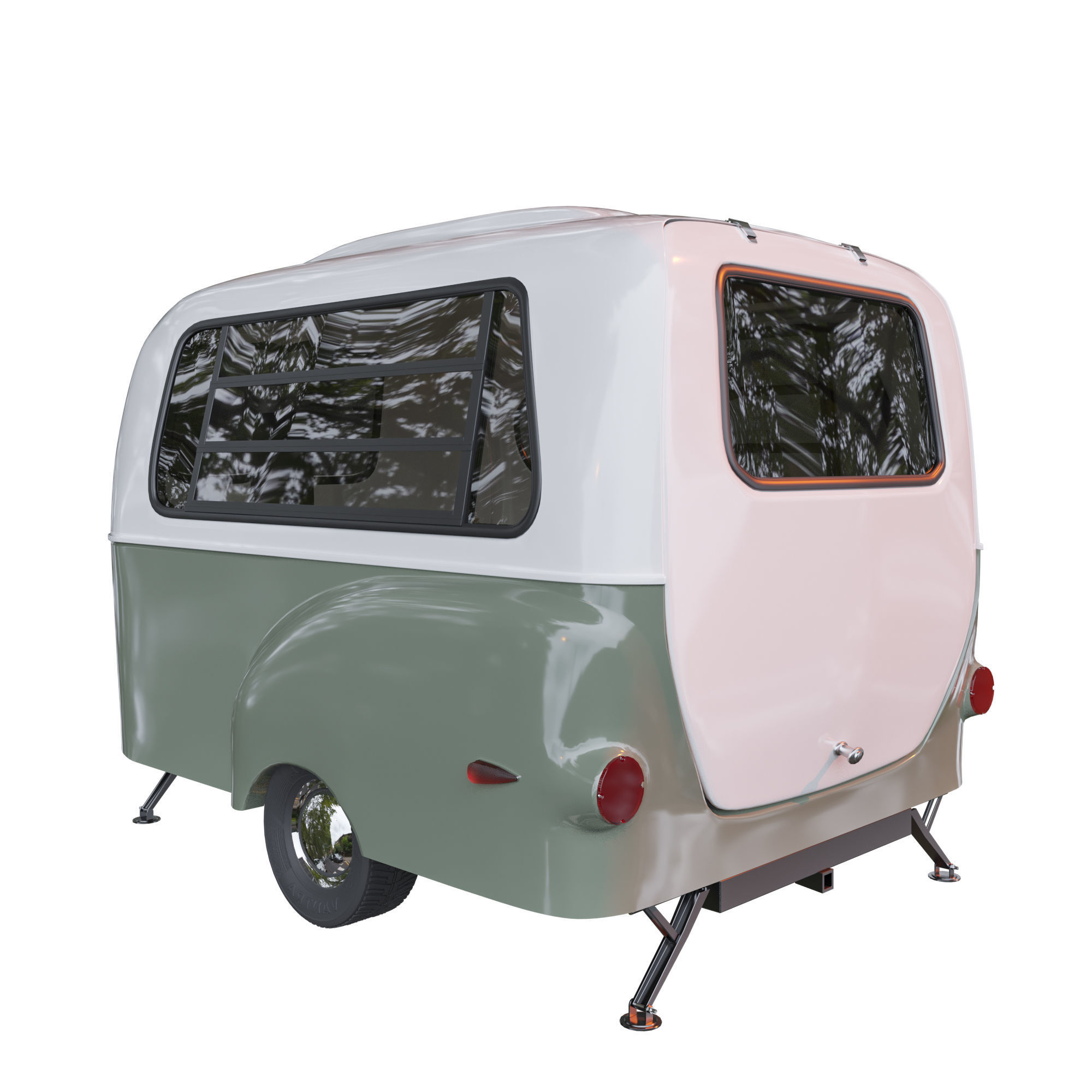 Travel trailer Happier Camper HC1 3D model_7