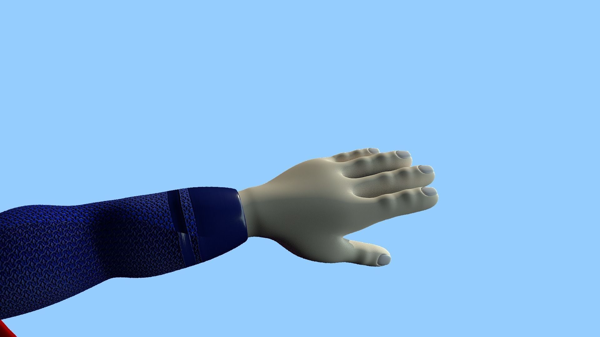 Superman Low-poly 3D model_9