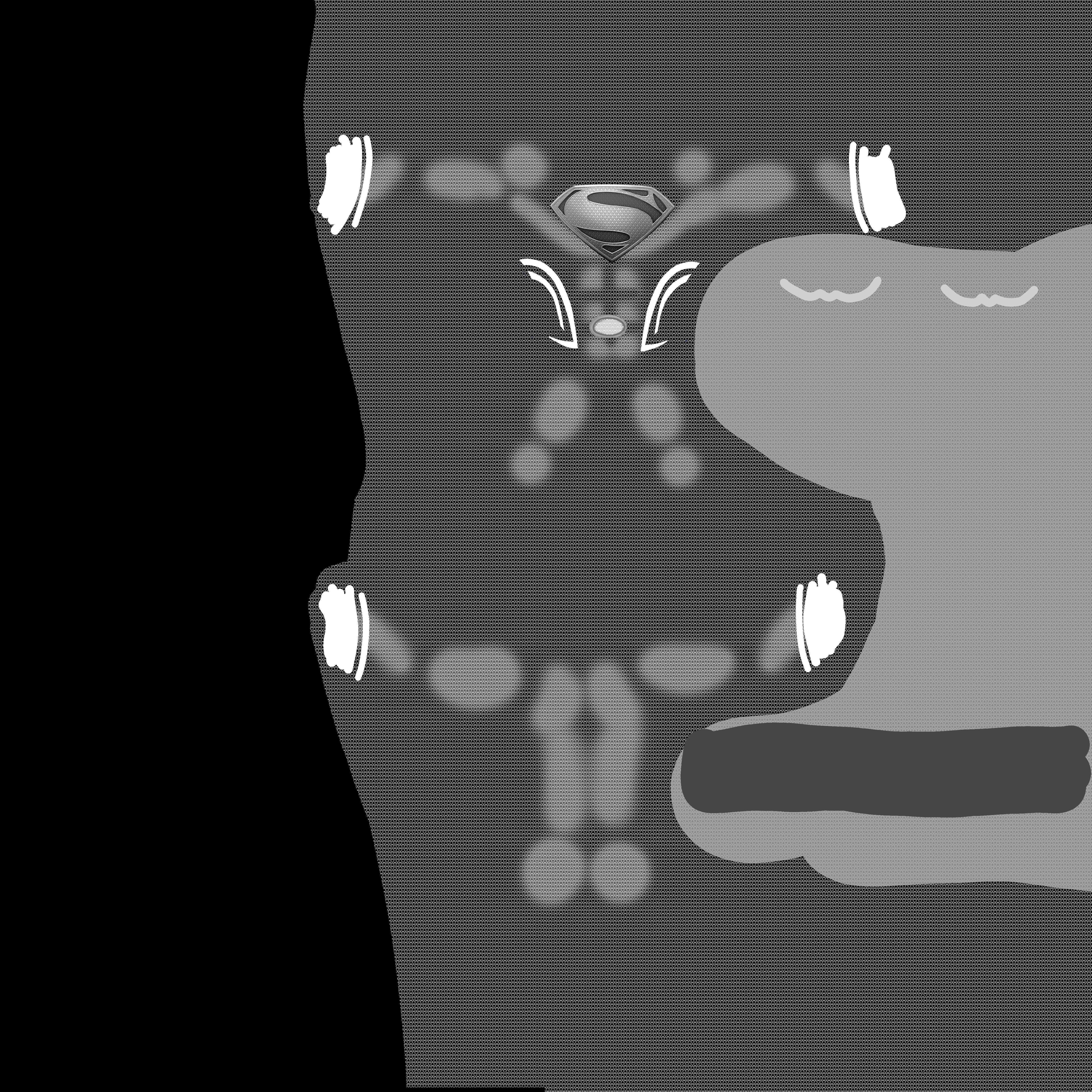 Superman Low-poly 3D model_12