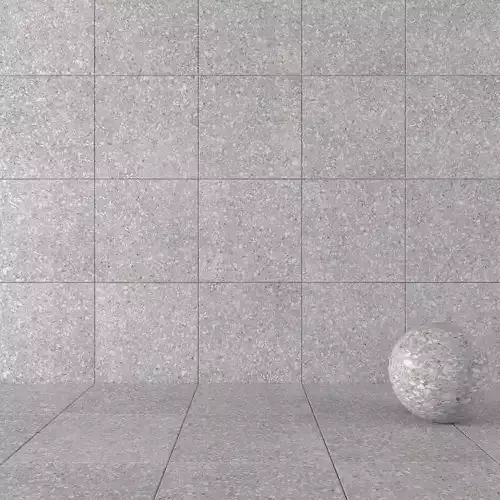 Stone Wall Tiles Terrazzo Grey 80x80 Texture