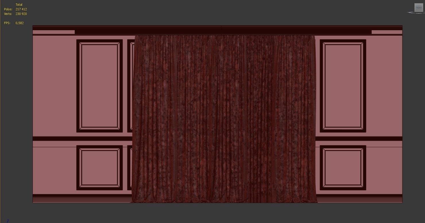 Curtain Set 70 3D model_4