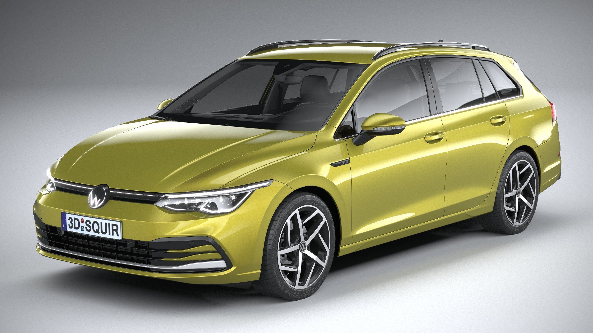 Volkswagen Golf Variant Basic 2021 3D model_1