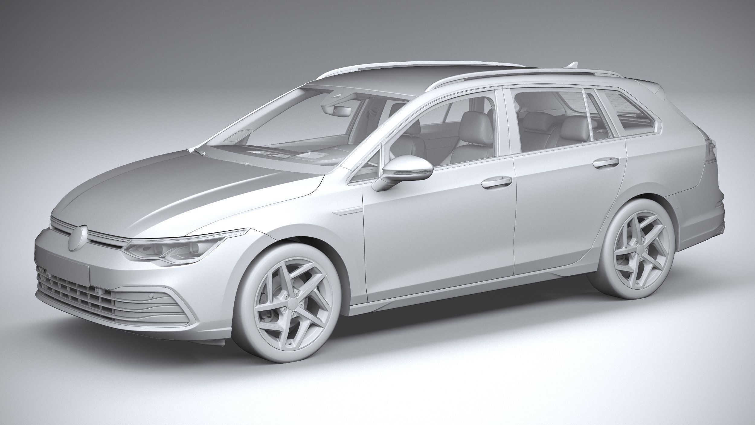 Volkswagen Golf Variant Basic 2021 3D model_19