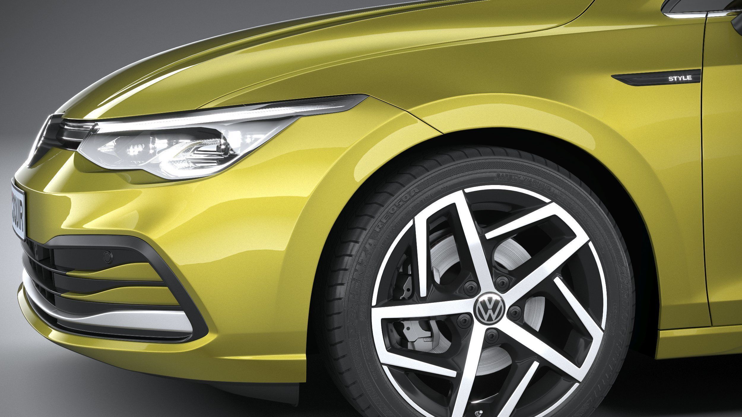 Volkswagen Golf Variant Basic 2021 3D model_3