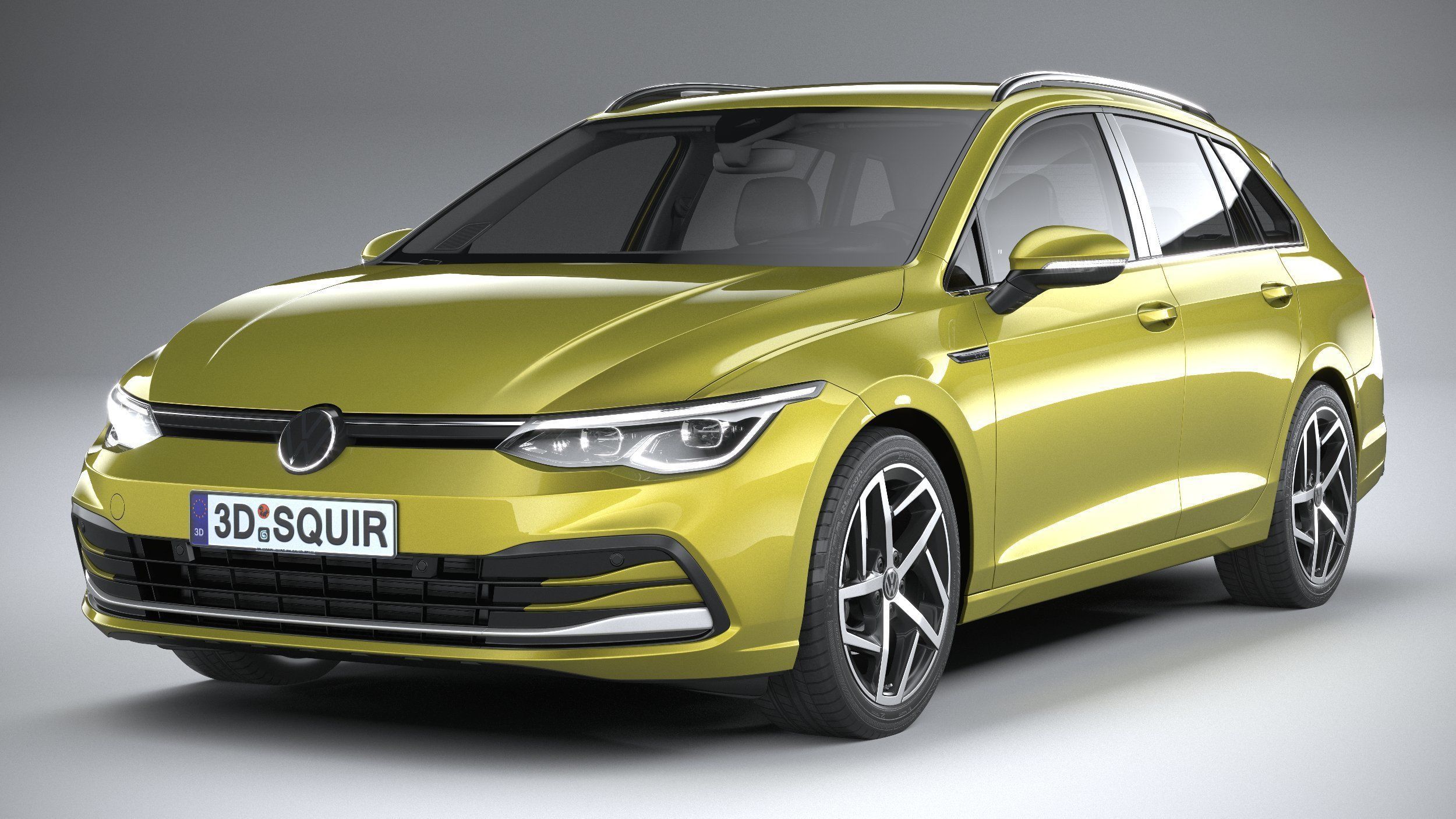 Volkswagen Golf Variant Basic 2021 3D model_2