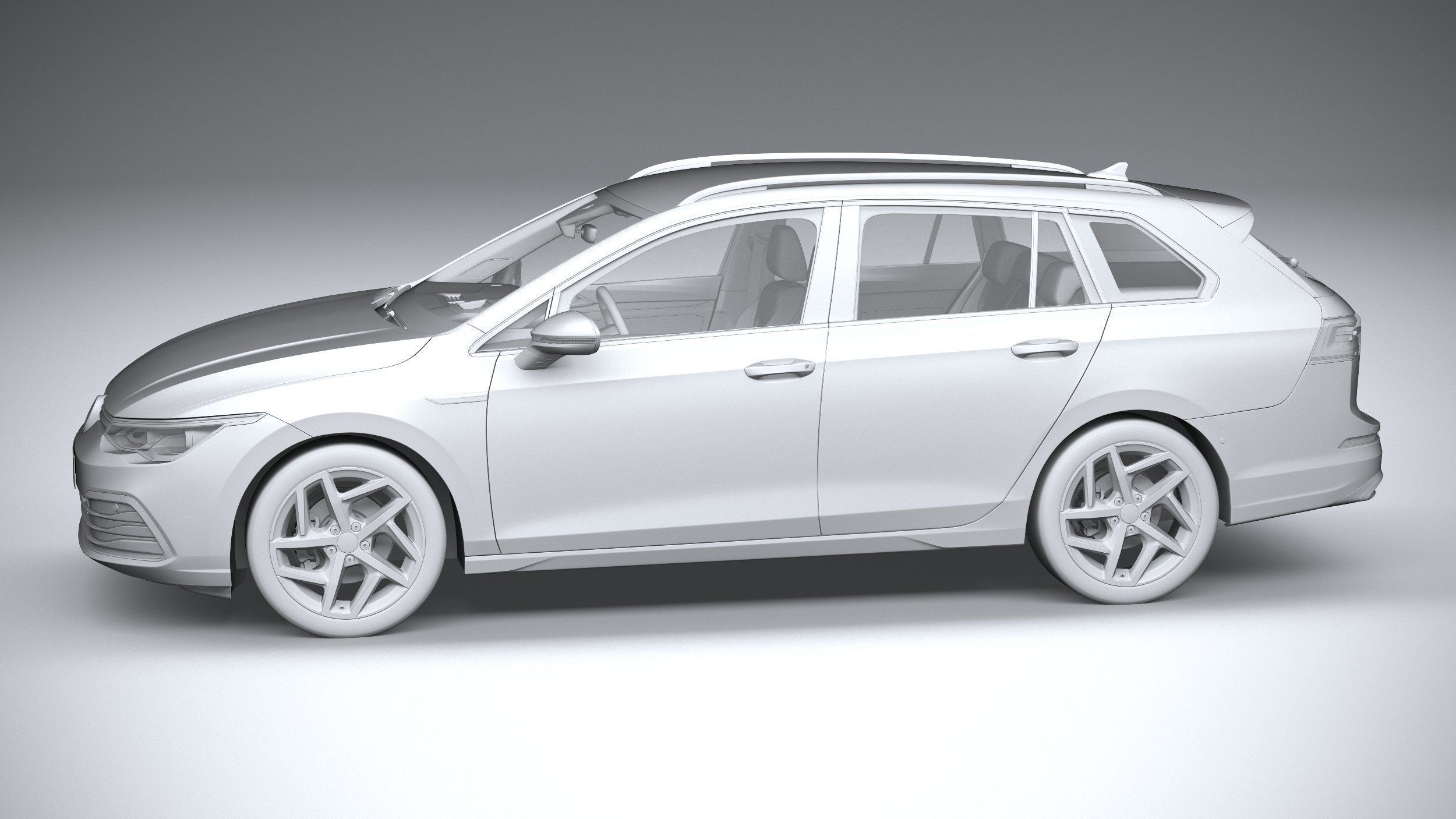 Volkswagen Golf Variant Basic 2021 3D model_22