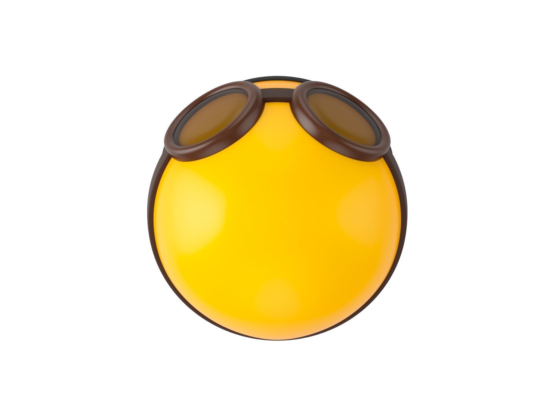 Motorcycle Helmet With Goggles 3D model_6