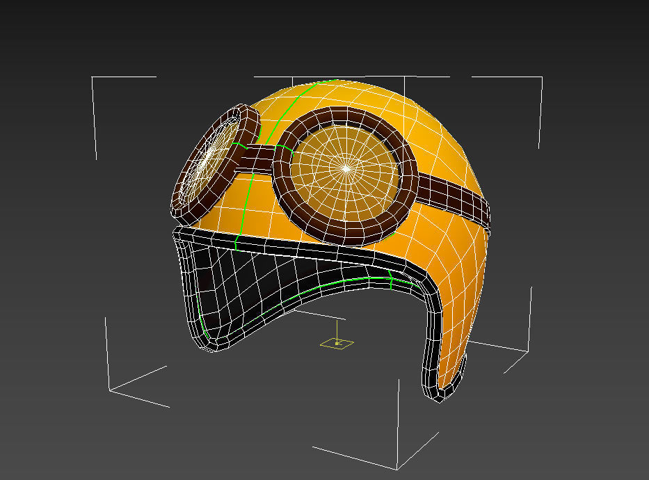 Motorcycle Helmet With Goggles 3D model_17