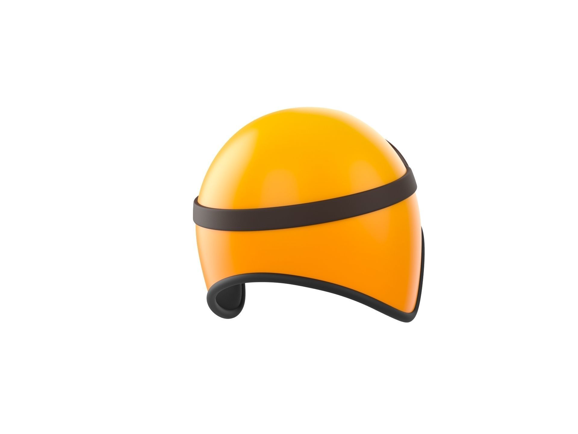 Motorcycle Helmet With Goggles 3D model_4