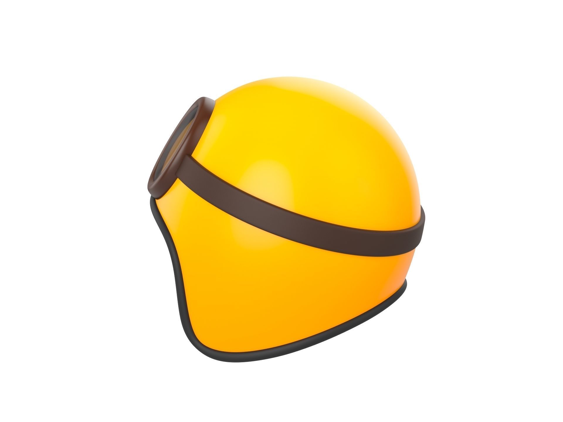 Motorcycle Helmet With Goggles 3D model_7