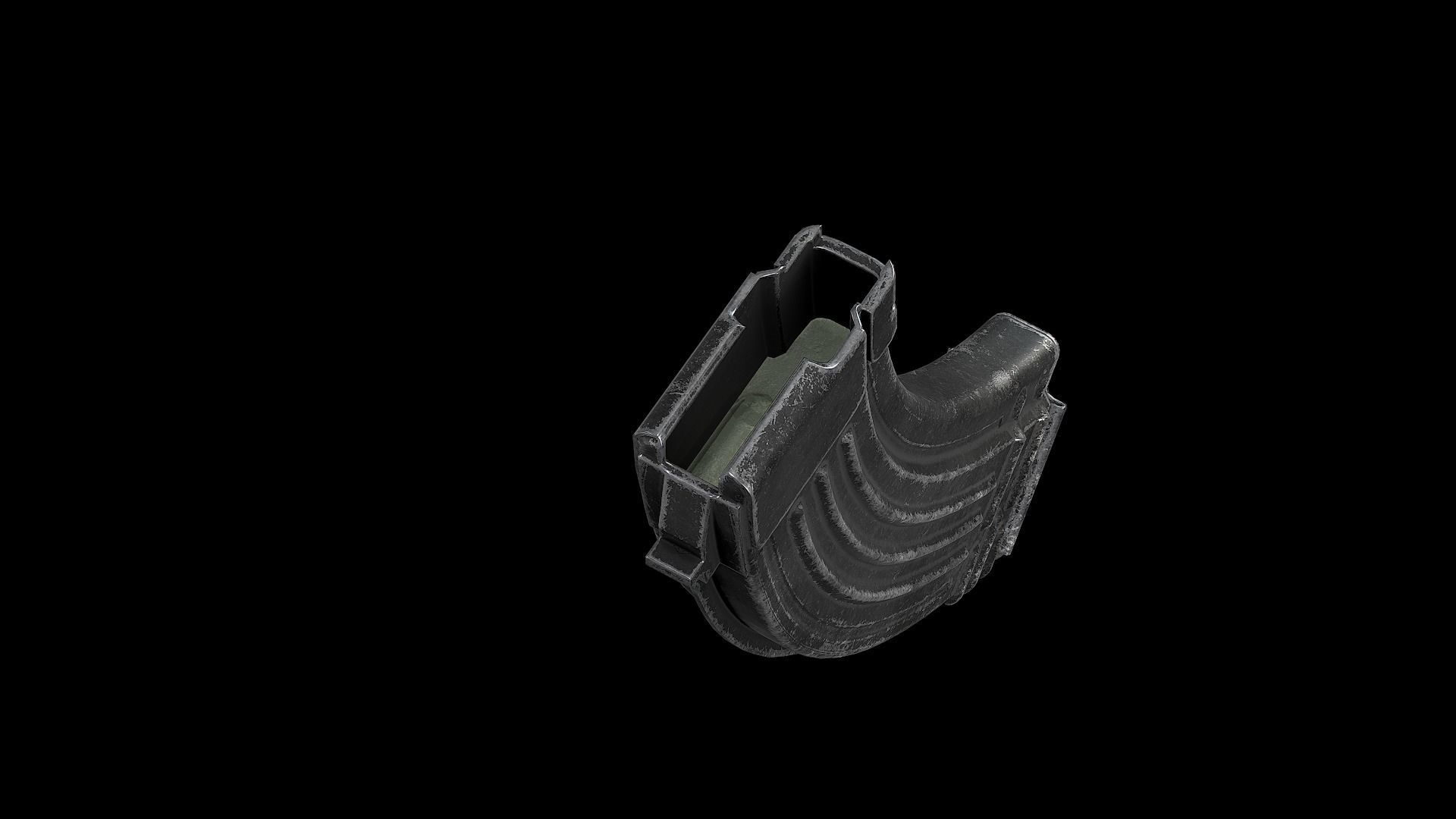 AK - Magazine - AKM Standard Low-poly 3D model_3