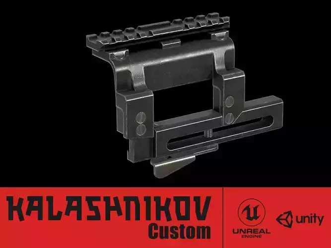 AK - Mount - Std Low-poly 3D model