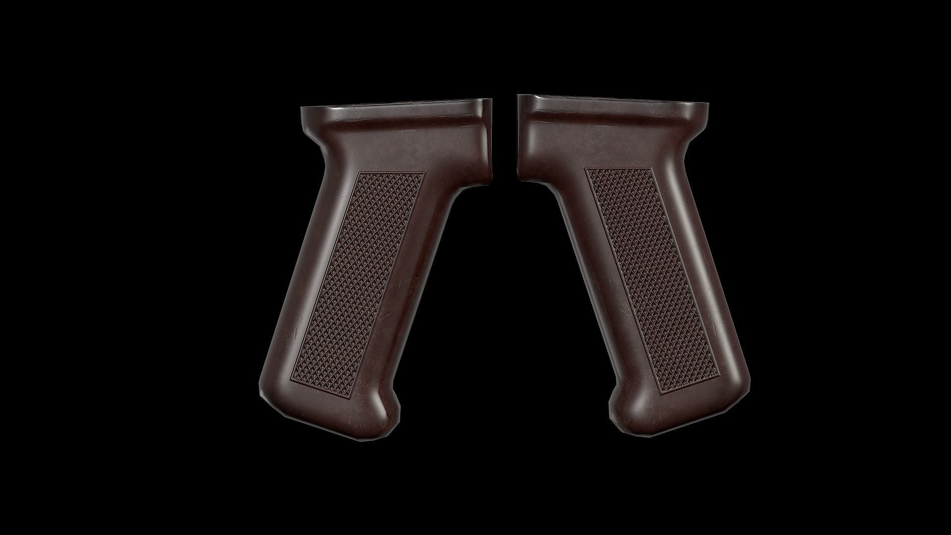 AK - Pistol Grip - AKM STD Low-poly 3D model_1