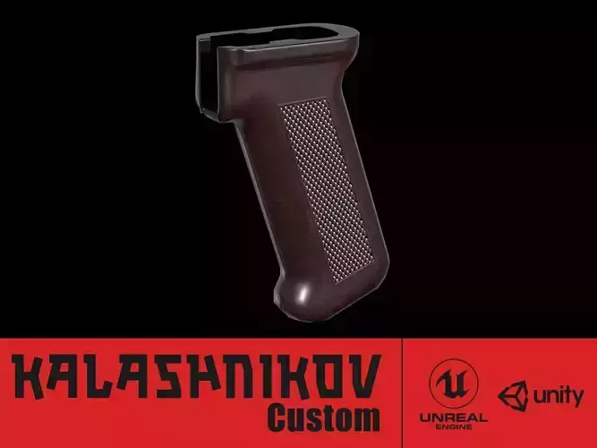 AK - Pistol Grip - AKM STD Low-poly 3D model