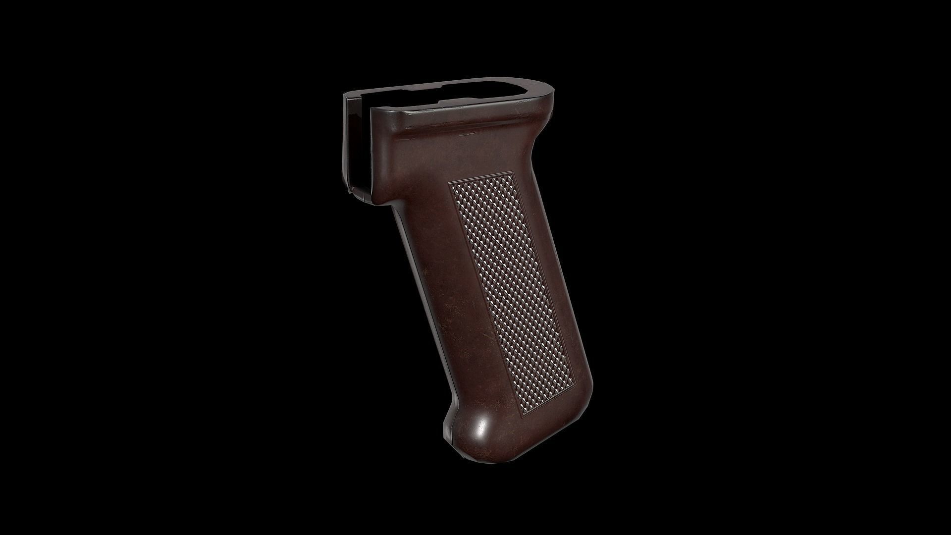 AK - Pistol Grip - AKM STD Low-poly 3D model_3