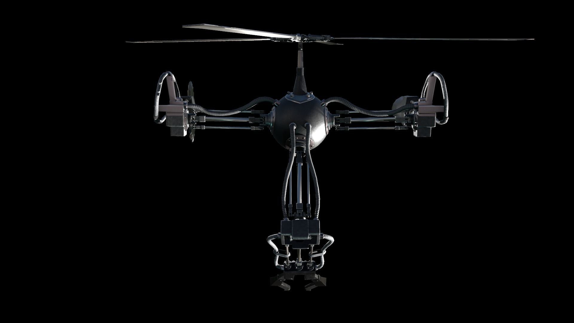 Low poly Model of the character Pilot Low-poly 3D model_9