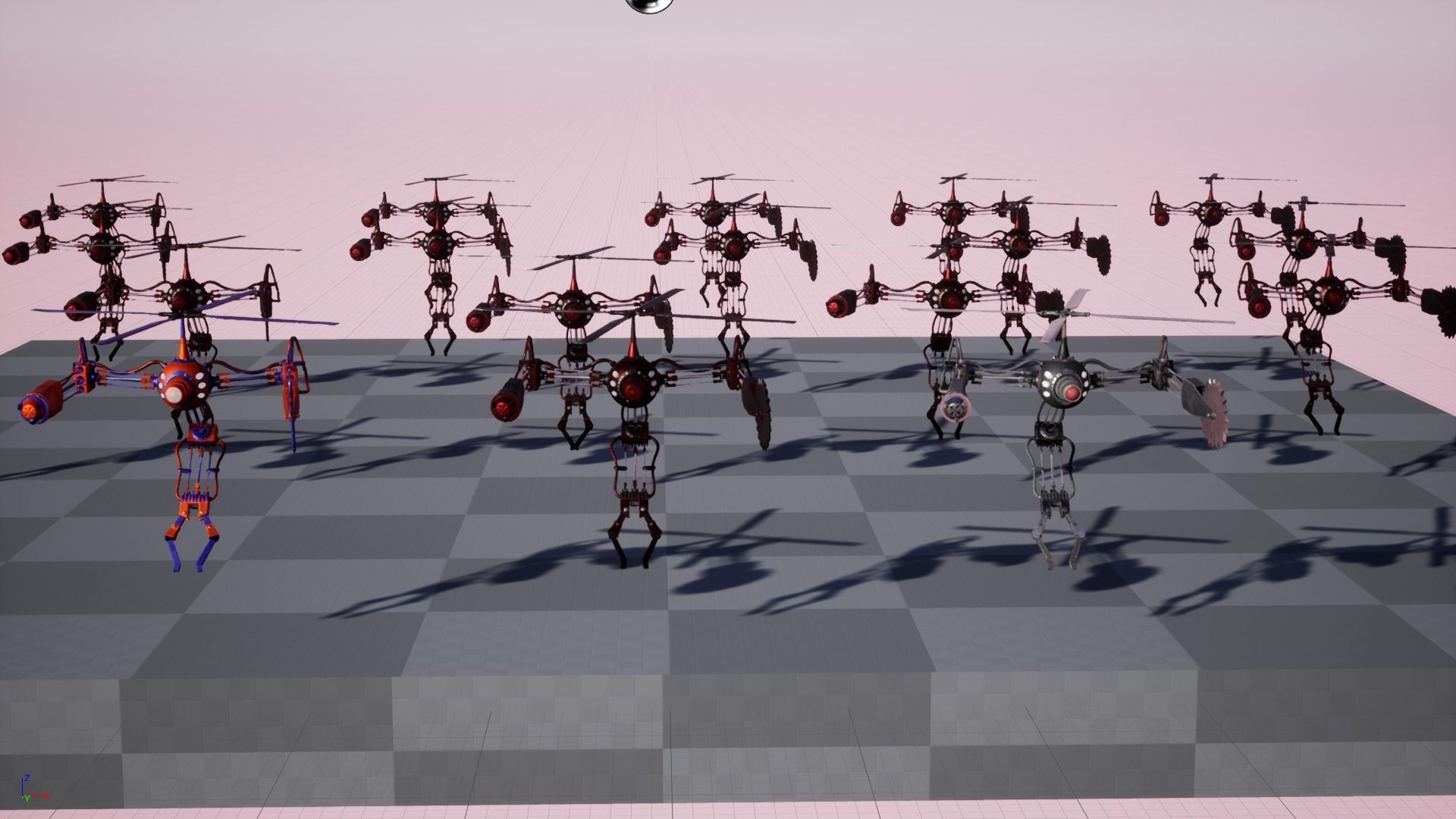 Low poly Model of the character Pilot Low-poly 3D model_4