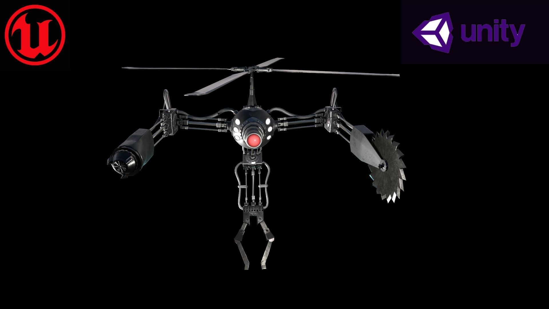 Low poly Model of the character Pilot Low-poly 3D model_0