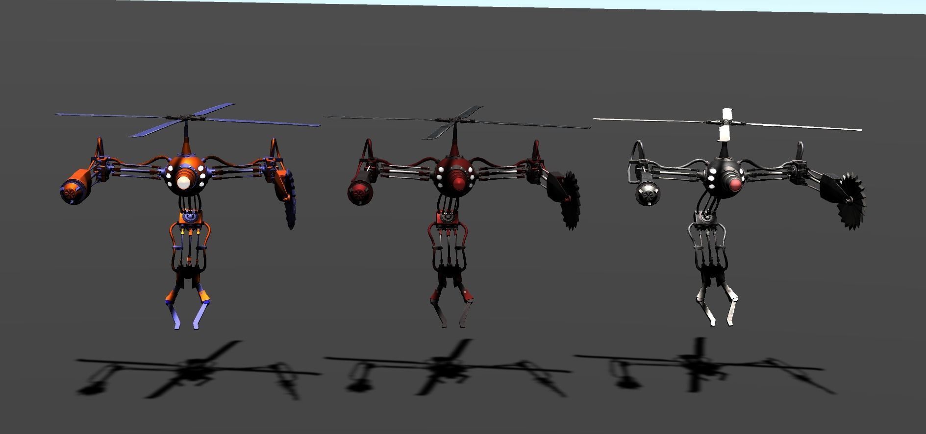 Low poly Model of the character Pilot Low-poly 3D model_3