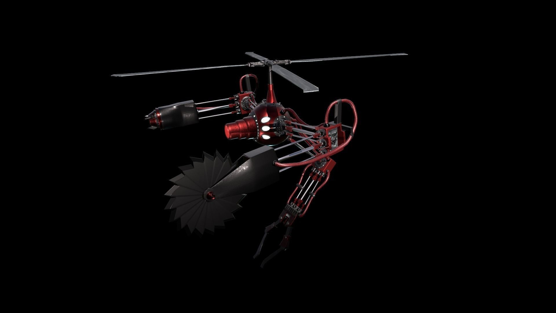 Low poly Model of the character Pilot Low-poly 3D model_18