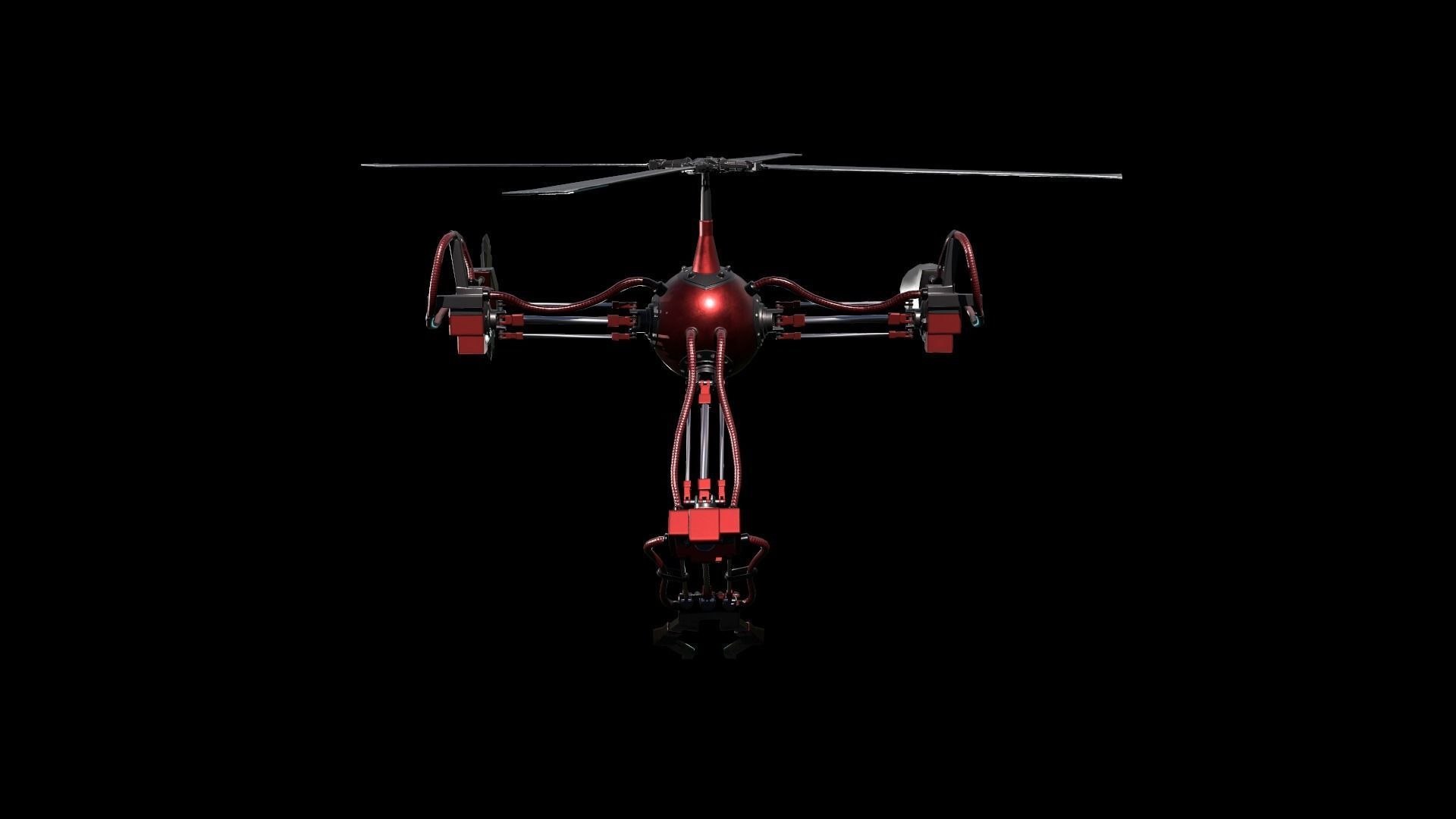 Low poly Model of the character Pilot Low-poly 3D model_16