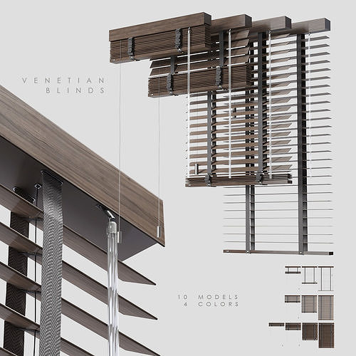 Venetian Blinds 3 3D model