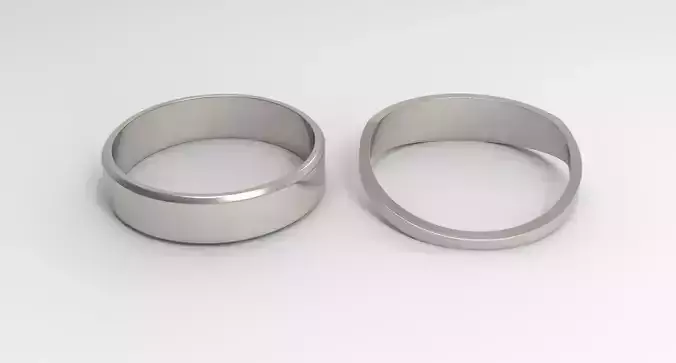 Love Couple Ring Platinum
