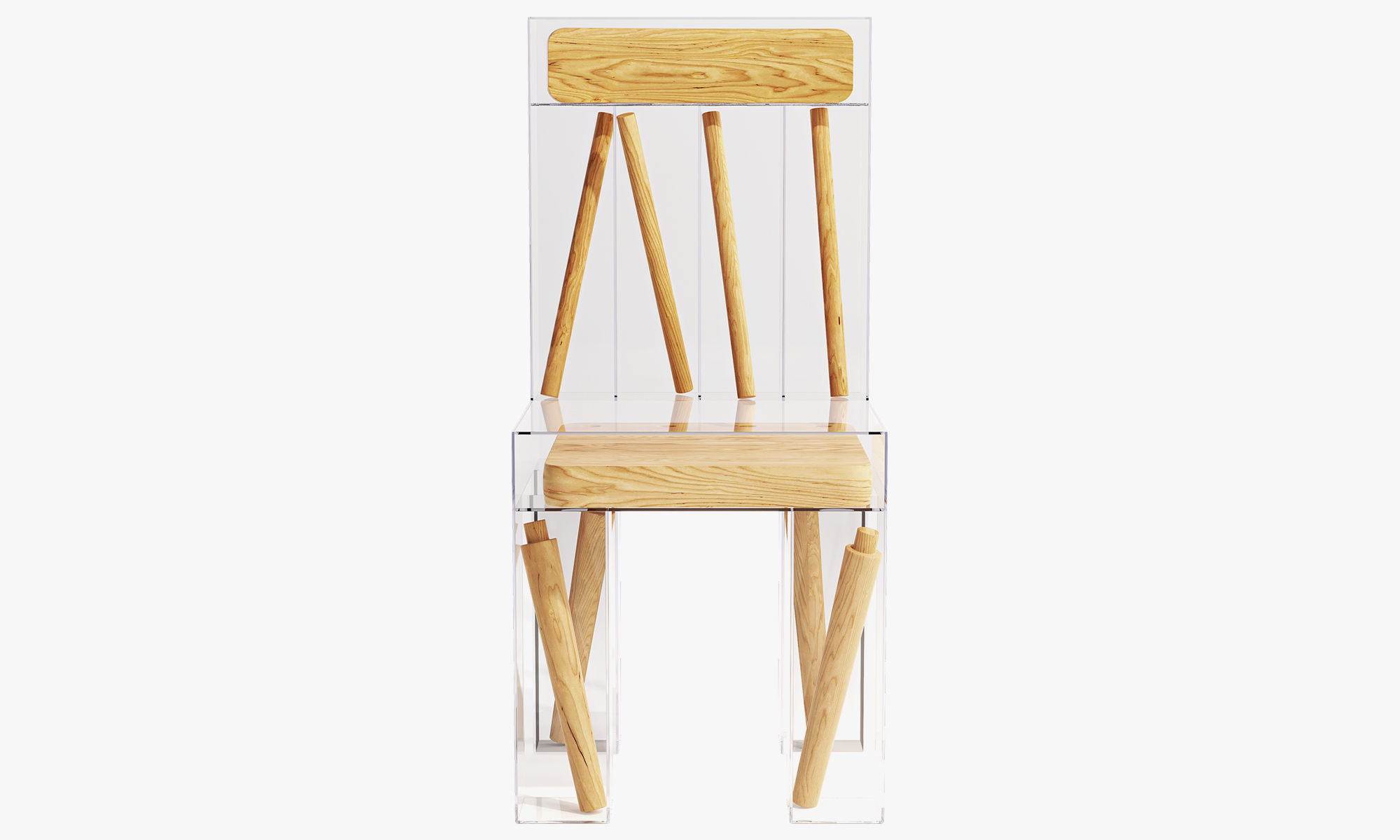 Exploded Chair by Joyce Lin 3D model CGTrader