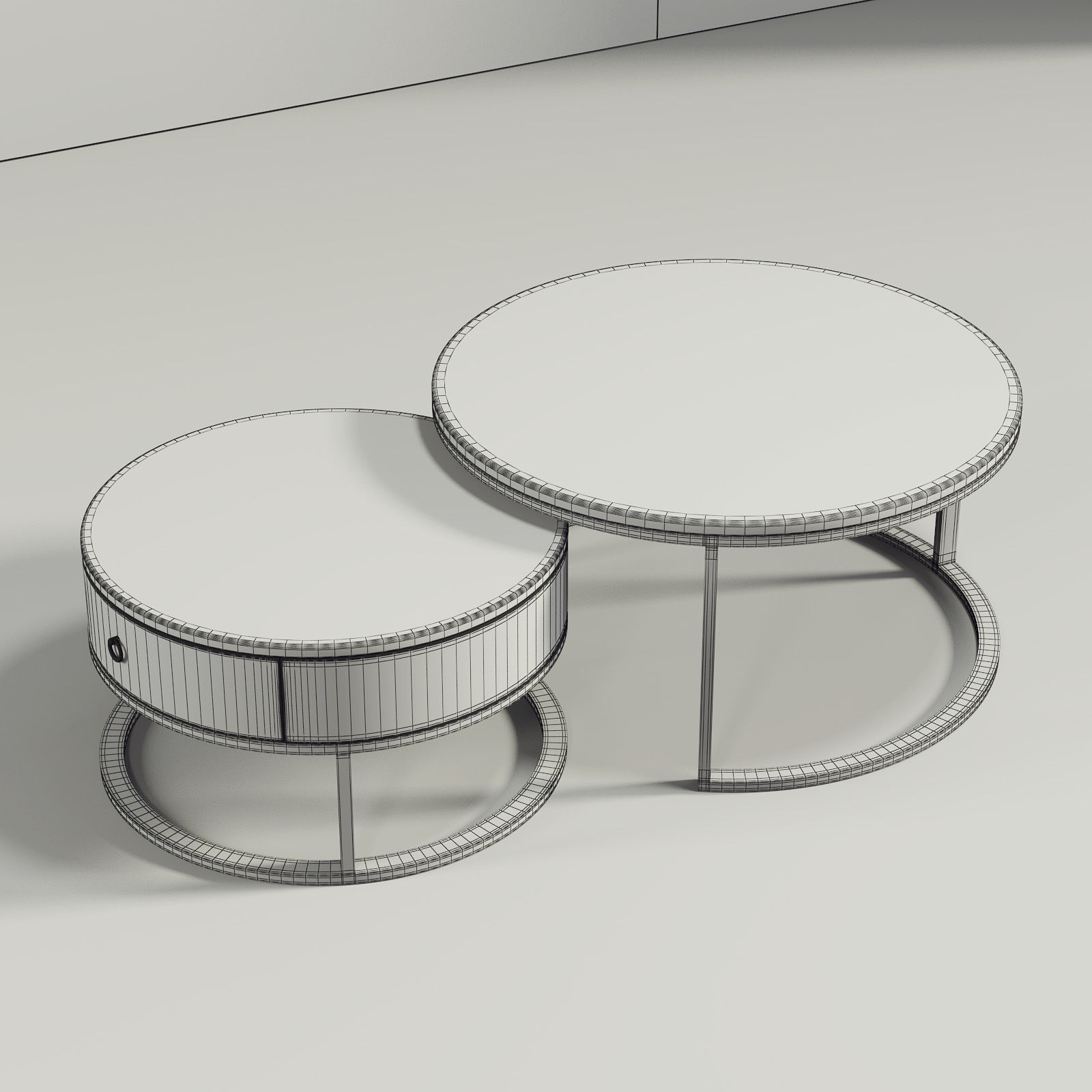 Modular Coffee Table 083 3D model_3