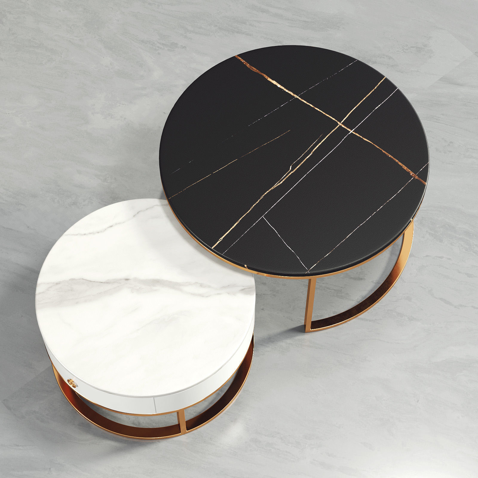 Modular Coffee Table 083 3D model_4