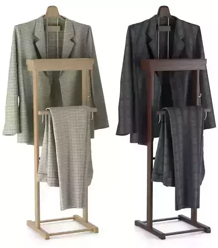 Floor hanger for suit and clothes with shelf